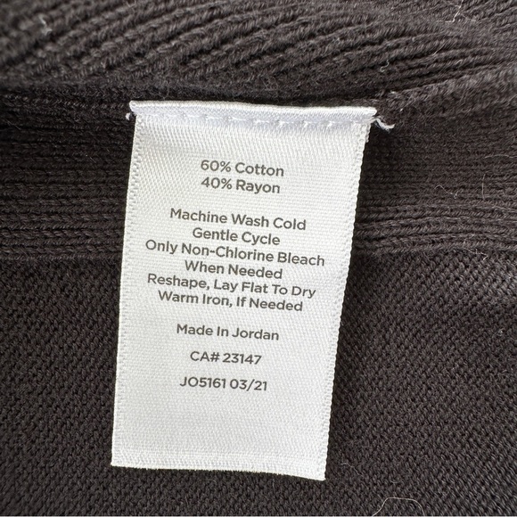 Talbots cardigan  with v-neck, long sleeves, raglan, button front, straight cut - Picture 12 of 12